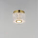 Elysian LED 5.5 inch Natural Aged Brass Flush Mount Ceiling Light
