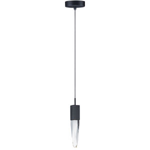 Quartz LED 5 inch Black Mini Pendant Ceiling Light