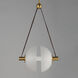 Dispatch LED 11.75 inch Natural Aged Brass Single Pendant Ceiling Light