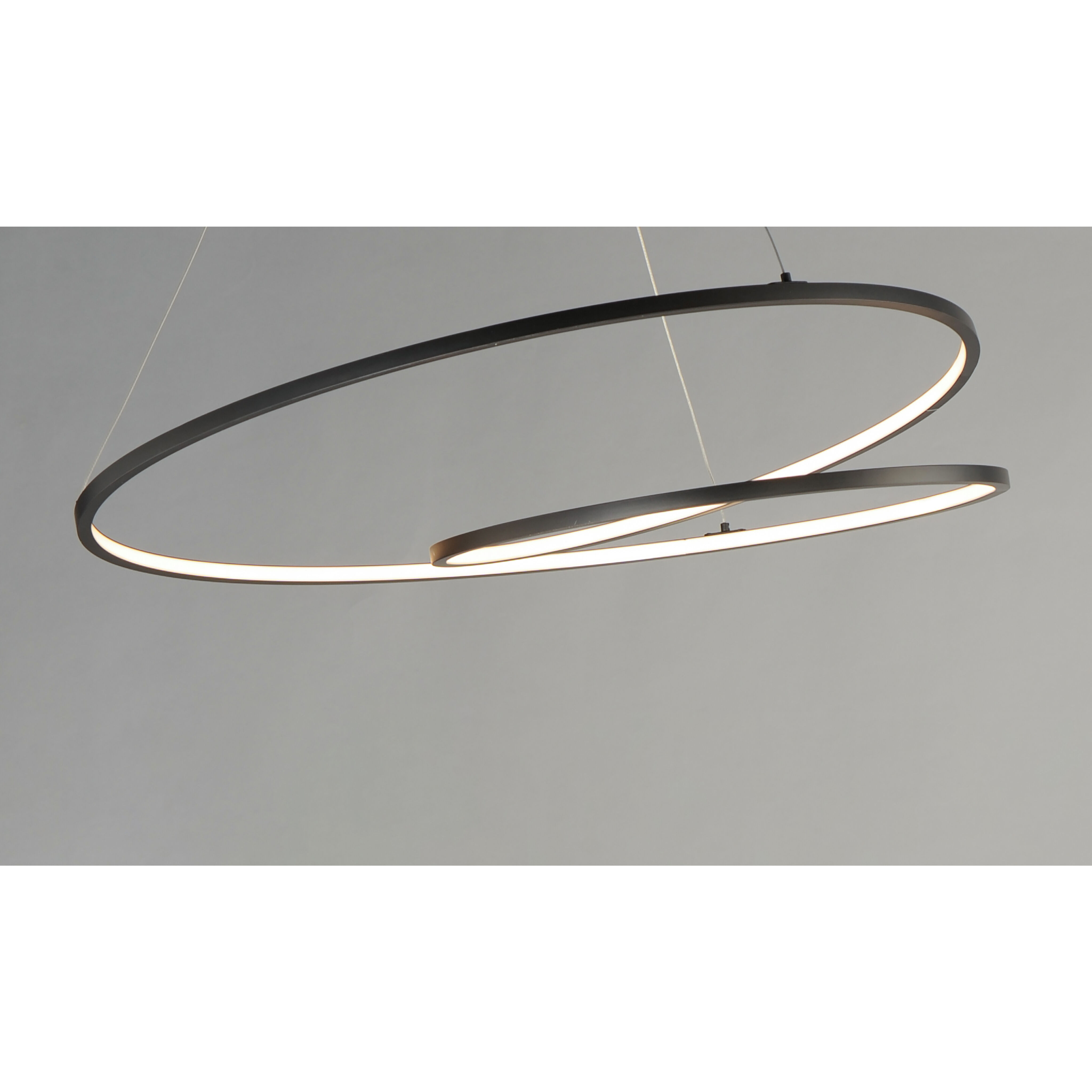 Cycle LED 24.5 inch Black Single Pendant Ceiling Light