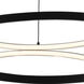 Curvo LED 38.75 inch Black Ring Pendant Ceiling Light