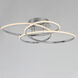 Coaster LED 20.25 inch Polished Chrome Flush Mount Ceiling Light