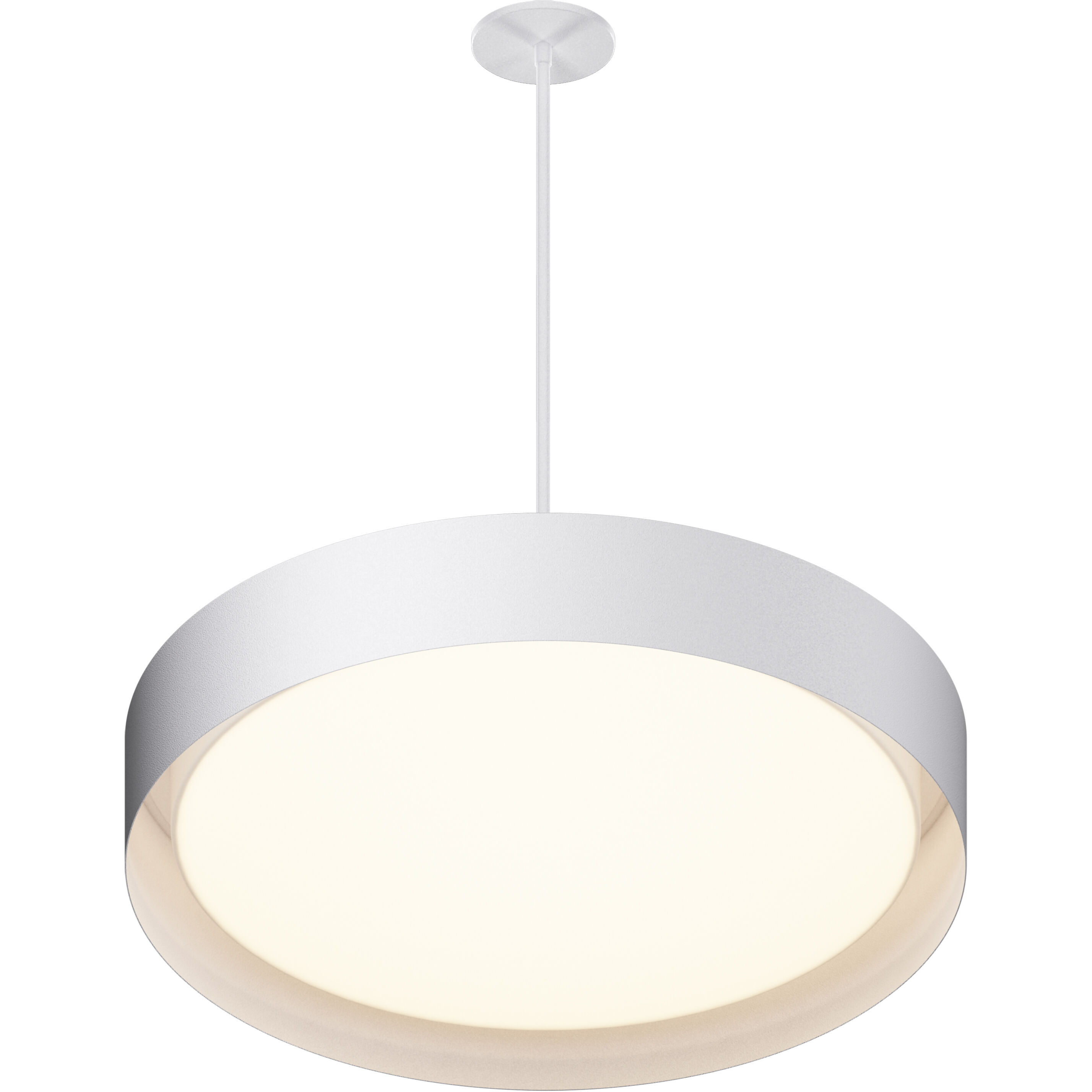 Echo LED 24 inch White Single Pendant Ceiling Light