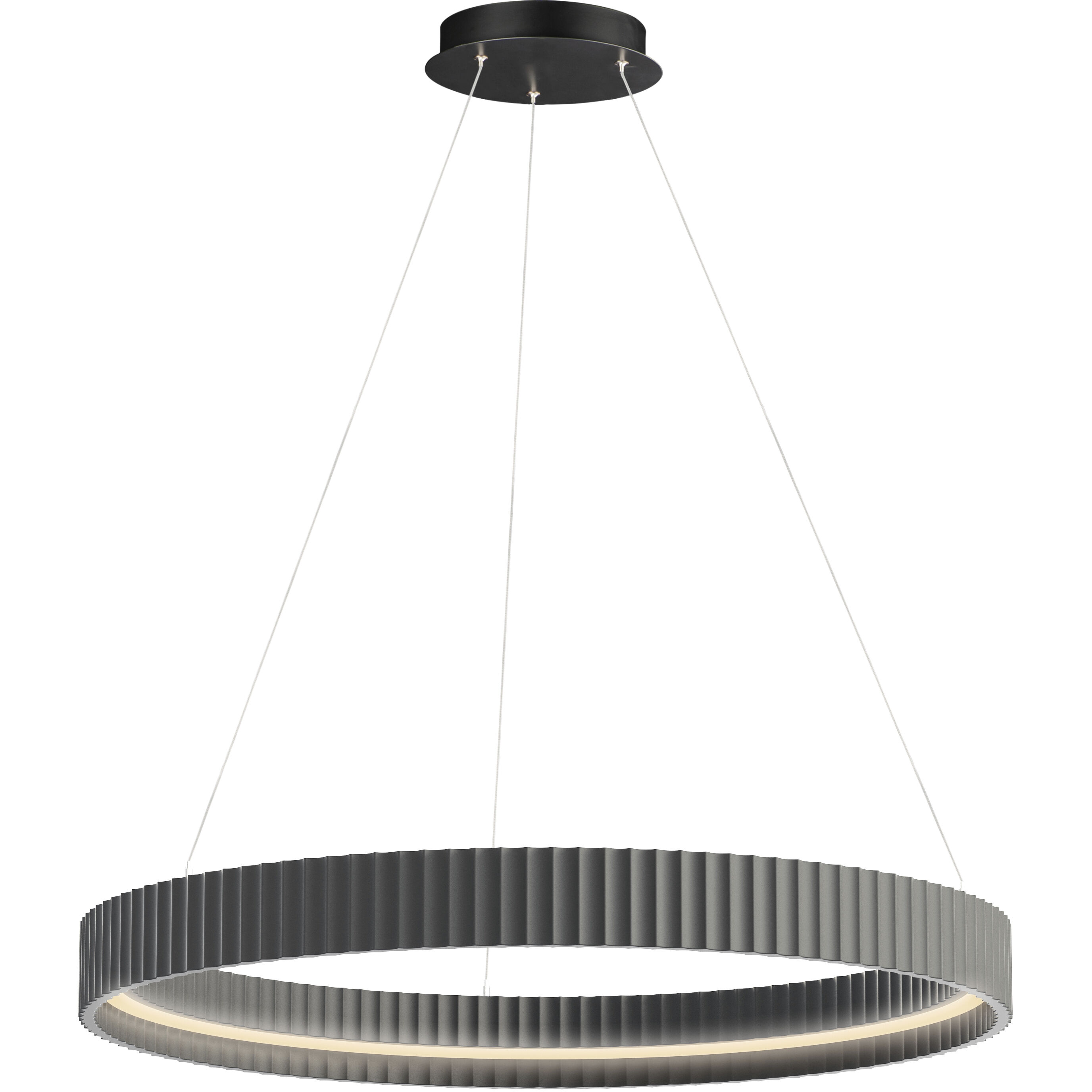 Souffle LED 33 inch Gray Ring Pendant Ceiling Light