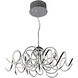 Chaos LED 29 inch Polished Chrome Single Pendant Ceiling Light