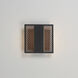 Interlace LED 6.5 inch Black and Aged Copper Outdoor Wall Mount