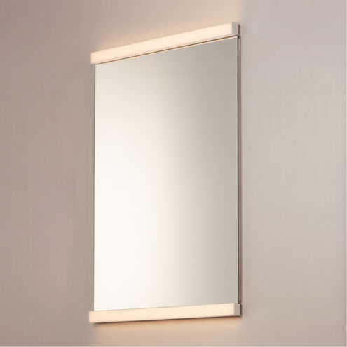 Luminance 38.75 X 30 inch Polished Chrome LED Wall Mirror