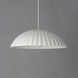 Basilica LED 19.5 inch Chaulk White Single Pendant Ceiling Light