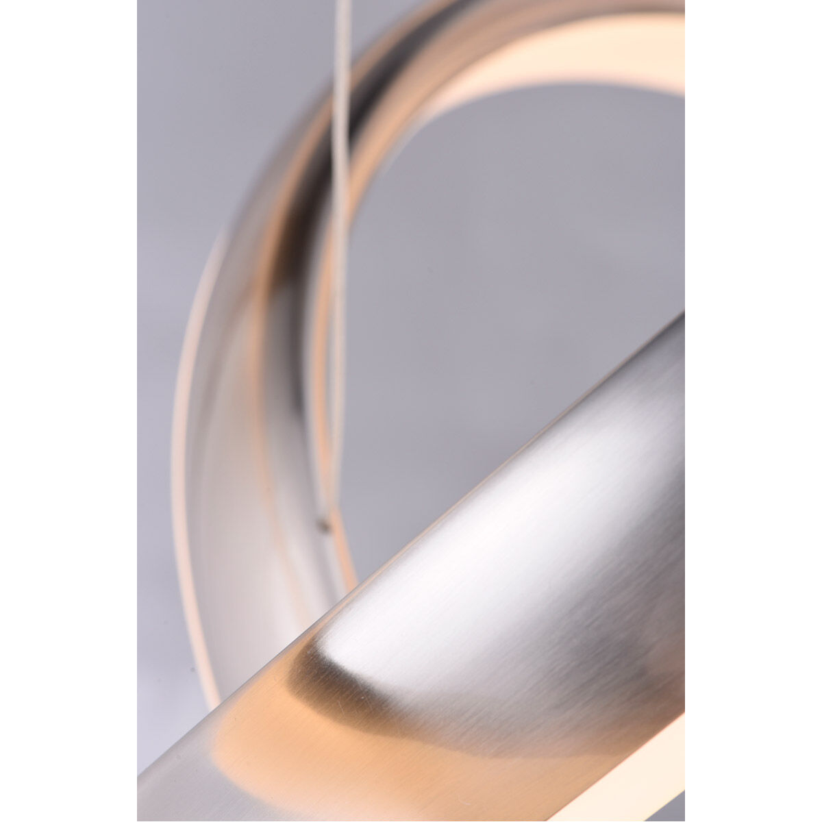 Innertube LED 31.5 inch Satin Nickel Multi-Light Pendant Ceiling Light