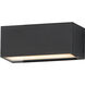 Blok LED 3.25 inch Black Outdoor Wall Mount