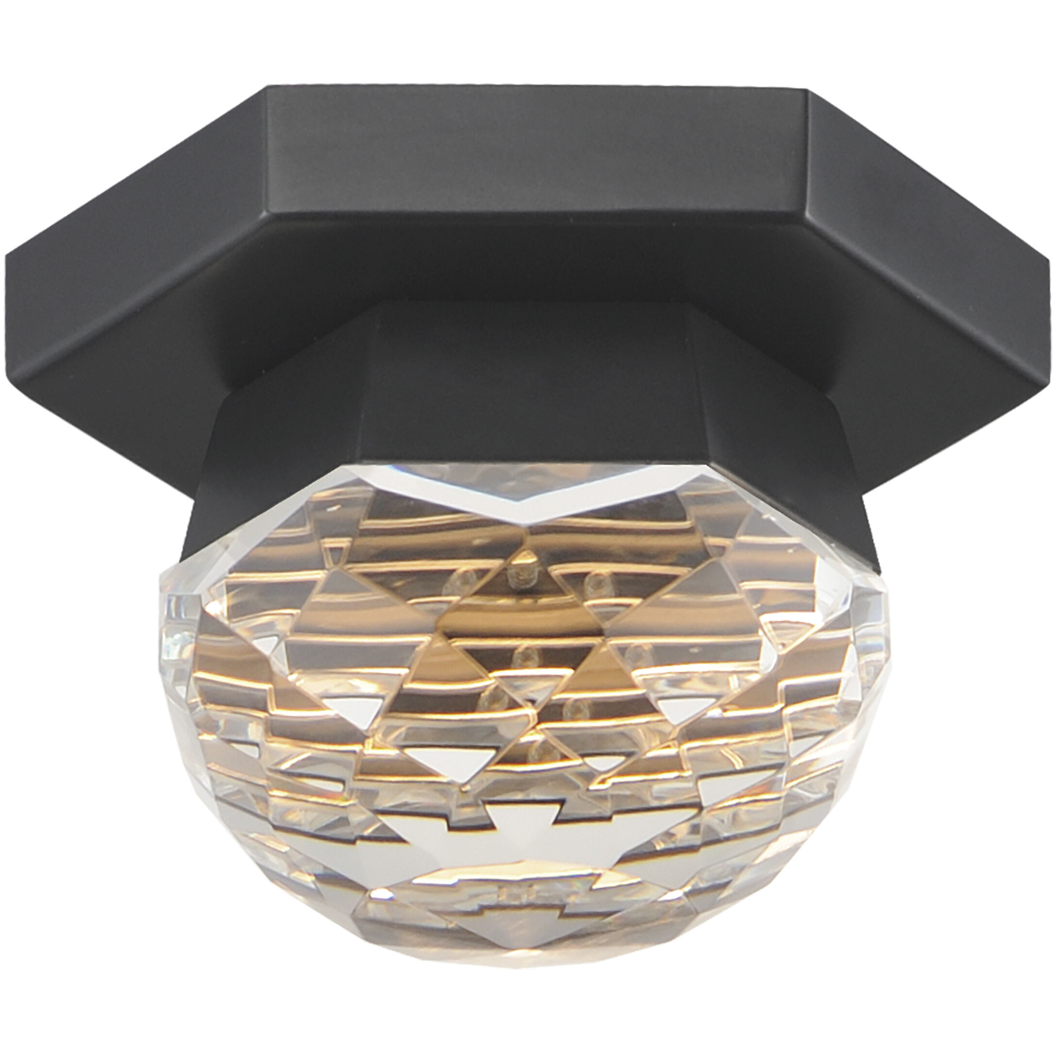 Allumettes LED 5 inch Black Flush Mount Ceiling Light