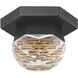 Allumettes LED 5 inch Black Flush Mount Ceiling Light