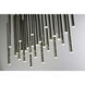 Fiori 28 Light 31.5 inch Polished Chrome Single Pendant Ceiling Light in Clear Murano