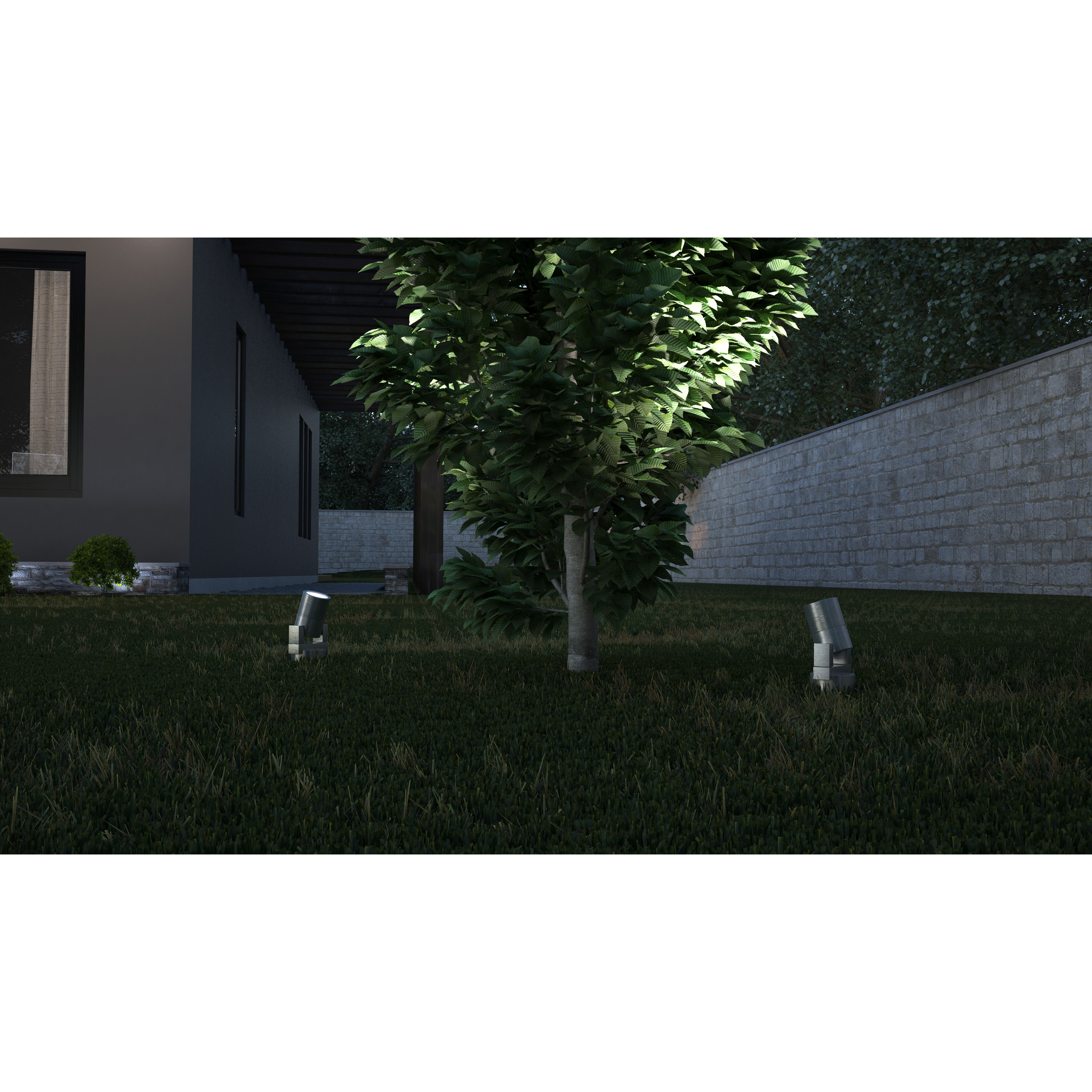 Alumilux Landscape 5.00 watt Satin Aluminum Outdoor Pathway Light