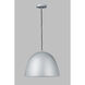 Palla LED 15.75 inch Dark Grey and Coffee Single Pendant Ceiling Light in Dark Grey/Coffee