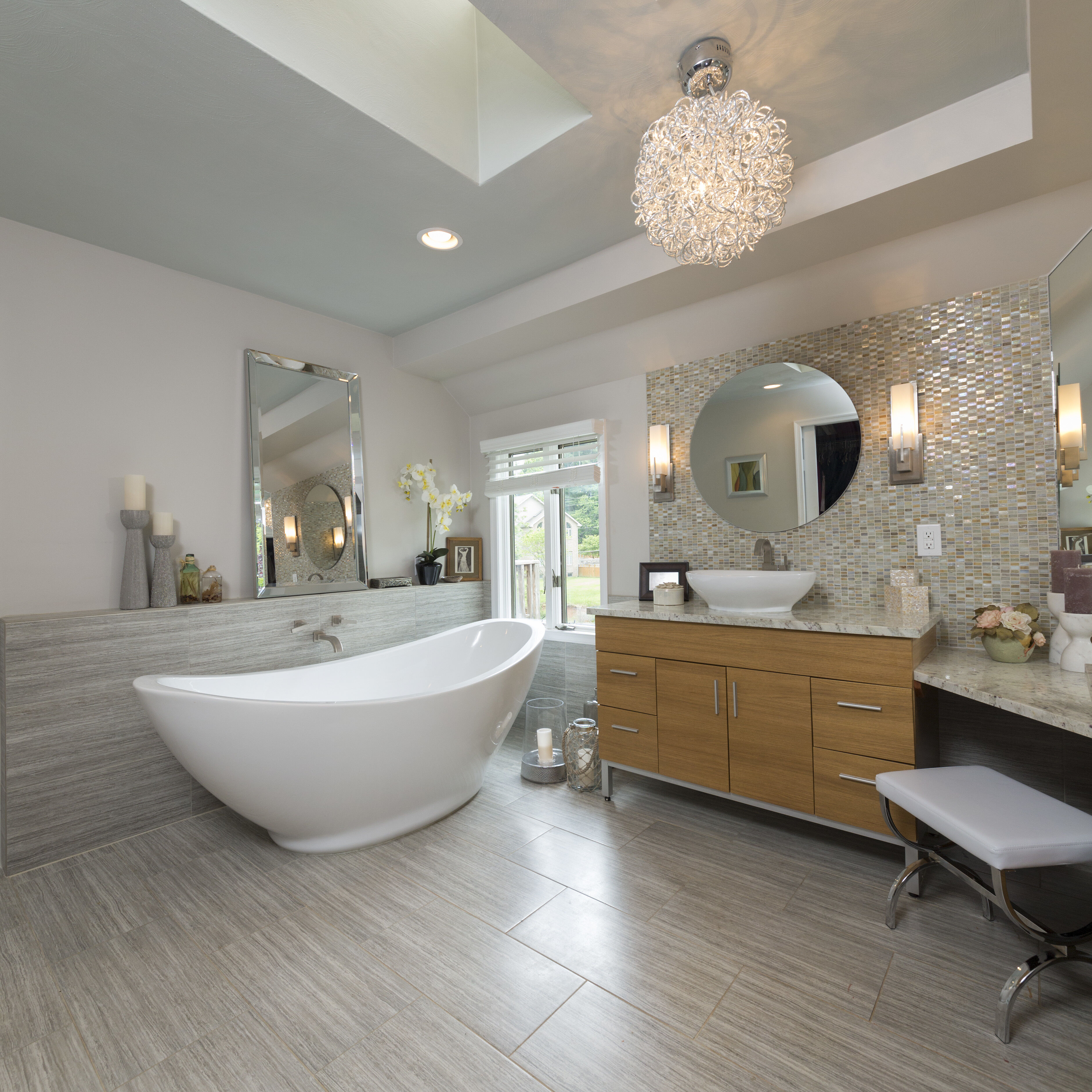 Dazed LED 31.5 inch Polished Chrome Single Pendant Ceiling Light