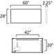 Bevel 60 X 28 inch Satin Nickel LED Mirror