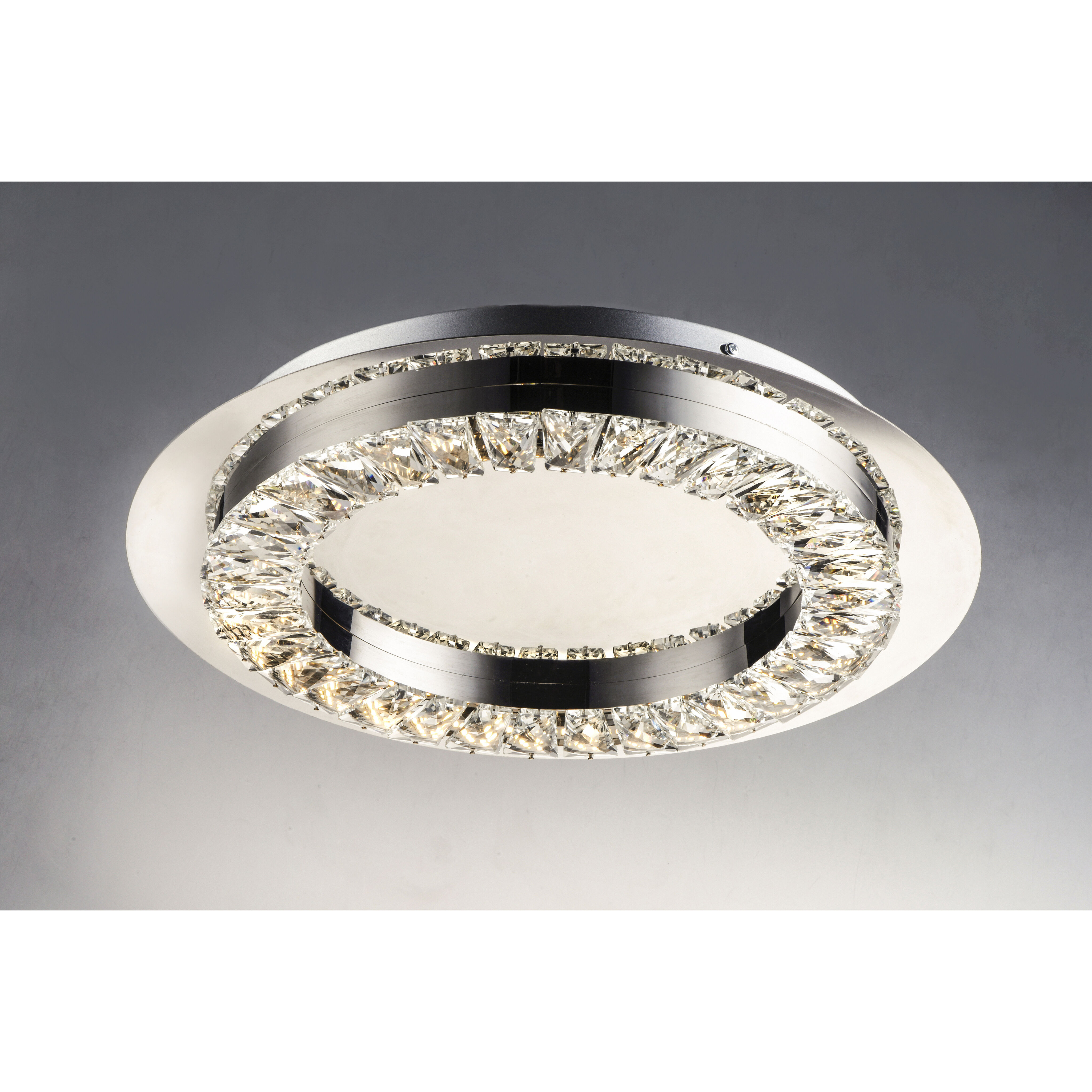 Charm LED 17 inch Polished Chrome Flush Mount Ceiling Light