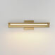 Bookkeeper LED 20.25 inch Natural Aged Brass Wall Sconce Wall Light