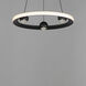 Nodes LED 18 inch Black Ring Pendant Ceiling Light