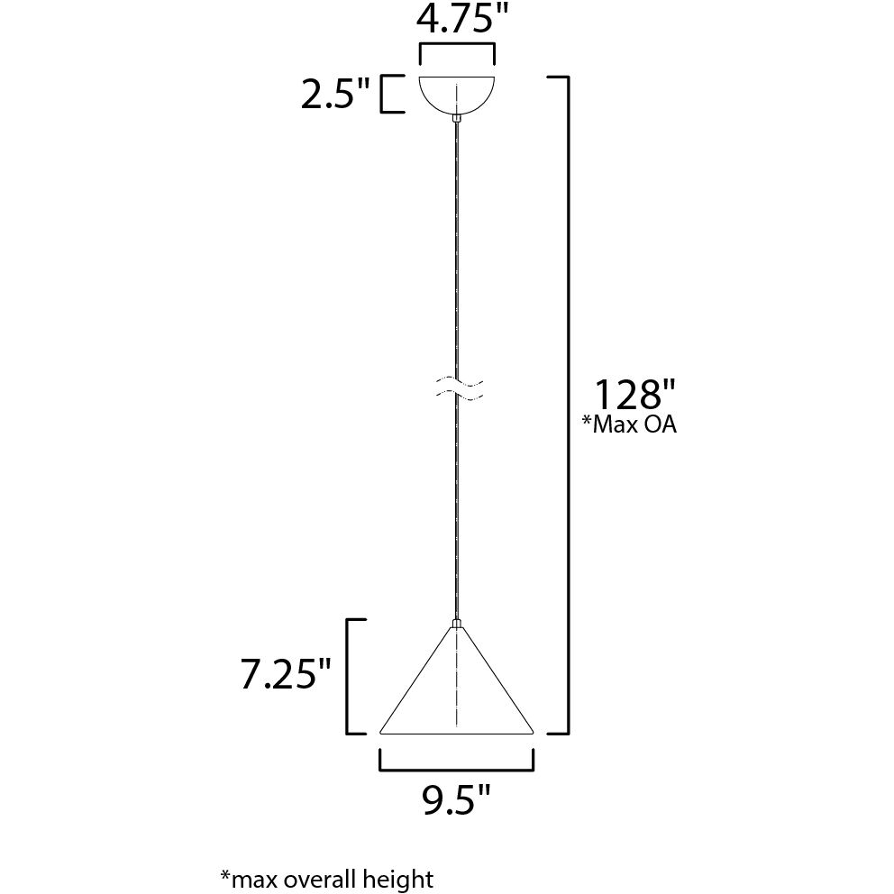 Abyss LED 9.5 inch Matte White Mini Pendant Ceiling Light