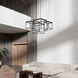 Entanglement LED 27.5 inch Black Multi-Light Pendant Ceiling Light