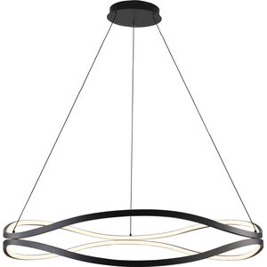 Curvo LED 38.75 inch Black Ring Pendant Ceiling Light