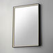 Bevel 30 X 24 inch Brushed Black LED Mirror