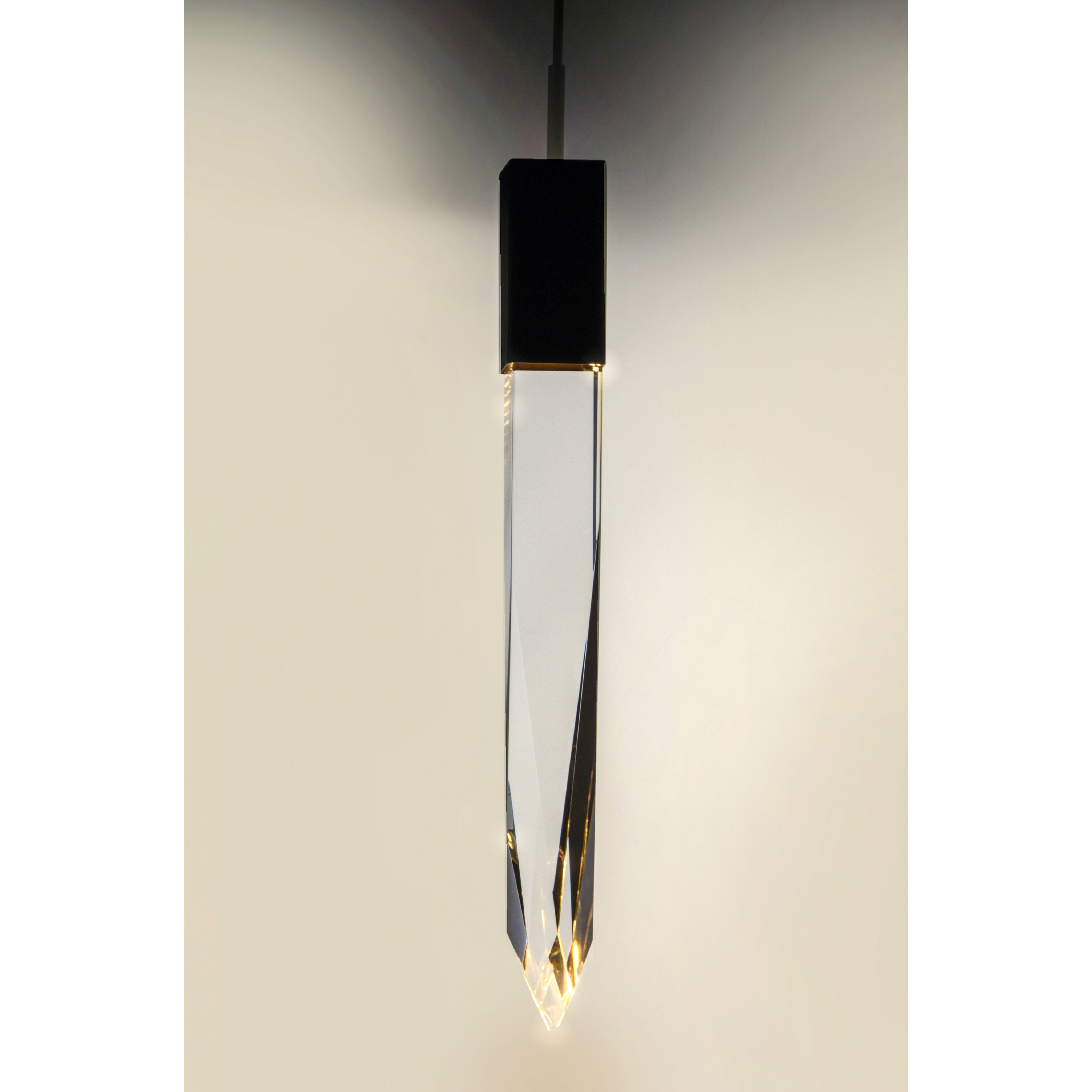 Quartz LED 4.75 inch Black Mini Pendant Ceiling Light