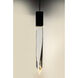 Quartz LED 4.75 inch Black Mini Pendant Ceiling Light