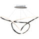 Perpetual LED 27.25 inch Black Chrome Single Pendant Ceiling Light