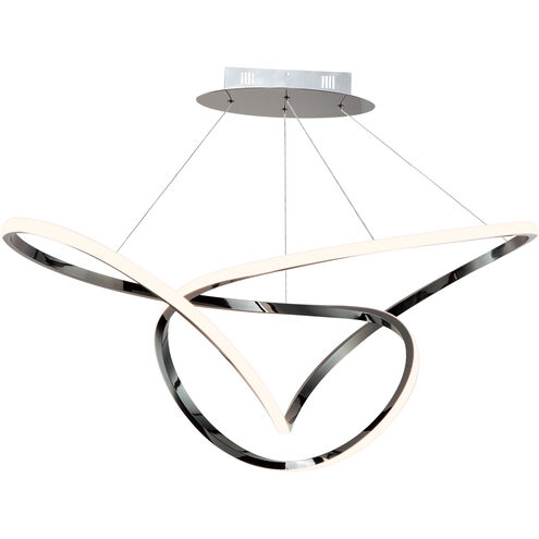 Perpetual LED 27.25 inch Black Chrome Single Pendant Ceiling Light