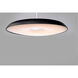 Dimple LED 23.5 inch Black Single Pendant Ceiling Light