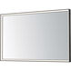 Bevel 48 X 30 inch Brushed Black LED Mirror