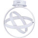 Gyro LED LED 18 inch Matte White Flush Mount Ceiling Light