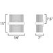 Chimes 5CCT LED 7 inch Black and Satin Brass Wall Sconce Wall Light