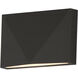 Fractal LED 3.25 inch Architectural Bronze Outdoor Wall Mount