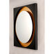 Floating 31.5 X 31.5 inch Gold Leaf and Black LED Wall Mirror