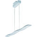 Roller LED 37 inch Matte White Linear Pendant Ceiling Light
