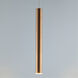 Flute LED 2.5 inch Rose Gold Mini Pendant Ceiling Light