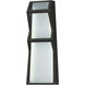 Totem LED 16 inch Black Outdoor Wall Sconce