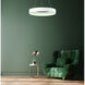 iCorona FoH LED 28.5 inch Matte White Single Pendant Ceiling Light