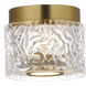 Elysian LED 5.5 inch Natural Aged Brass Flush Mount Ceiling Light