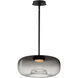 Bombona LED 16 inch Black Single Pendant Ceiling Light