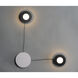 Orbital LED 17.5 inch Black and White ADA Wall Sconce Wall Light