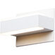 Omni LED 7.25 inch White Bath Vanity Wall Light