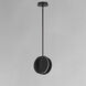 Interval LED 7.75 inch Black Single Pendant Ceiling Light