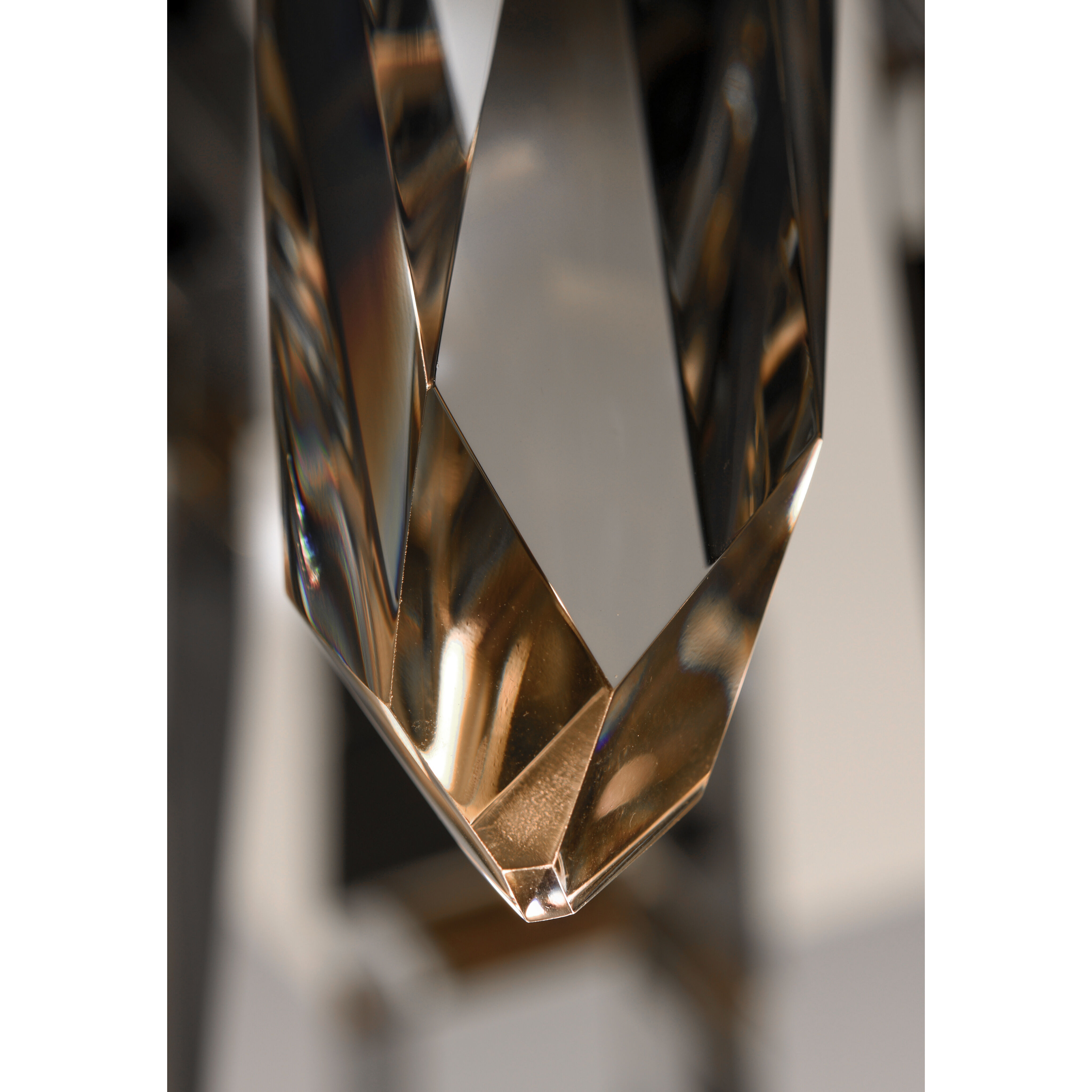 Quartz LED 20 inch Black Multi-Light Pendant Ceiling Light