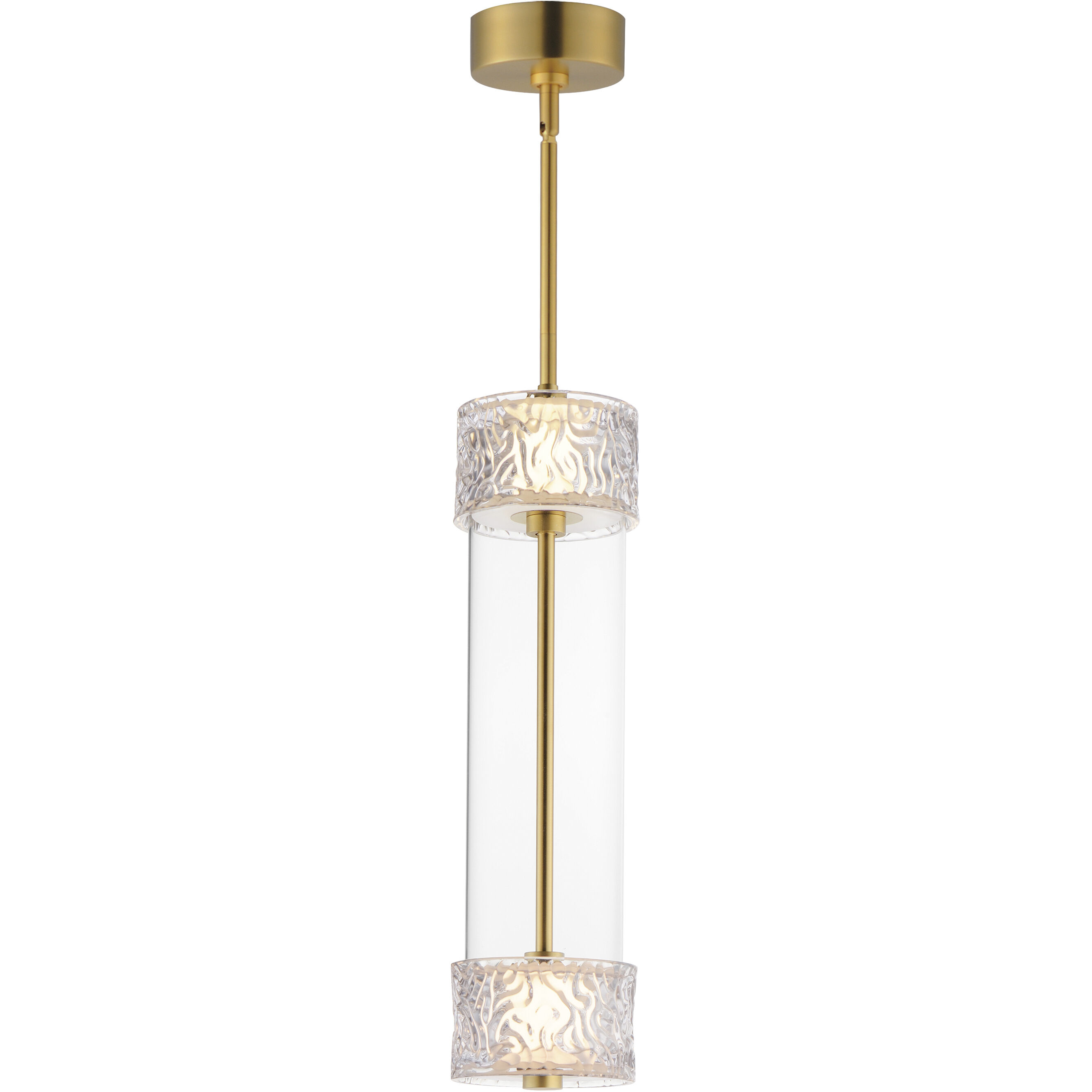 Elysian LED 5.5 inch Natural Aged Brass Single Pendant Ceiling Light