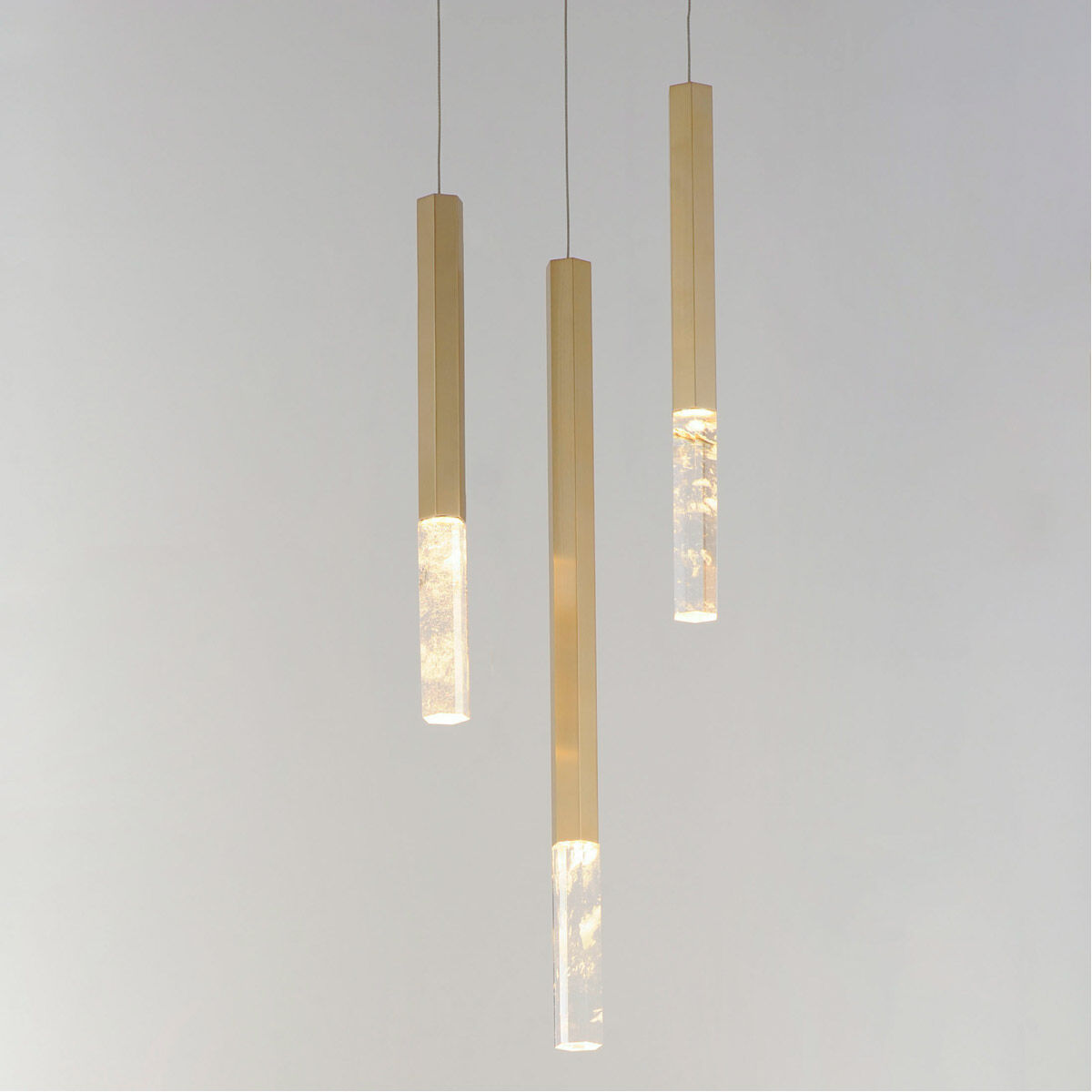 Diaphane LED 9.75 inch Gold Multi-Light Pendant Ceiling Light